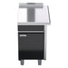 Waldorf Bold 550mm Bench Top Low Back Version - Cabinet Base With Fixed Front Panel - BTLB8550-CD-RH