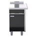 Waldorf Bold 550mm Bench Top Low Back Version - Cabinet Base With Fixed Front Panel - BTLB8550-CD-RH