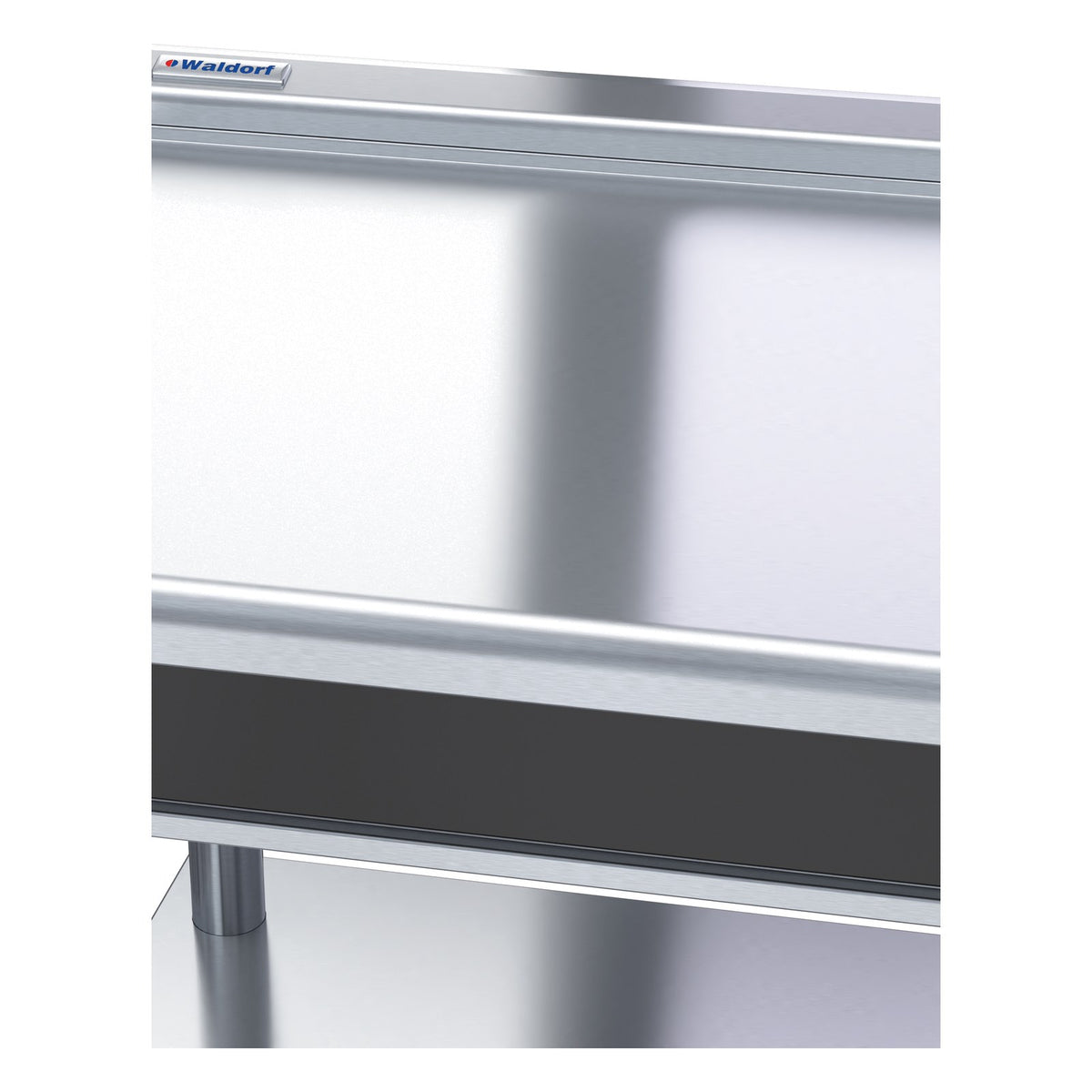 Waldorf Bold 900mm Bench Top Low Back Version - Leg Stand - BTLB8900-LS
