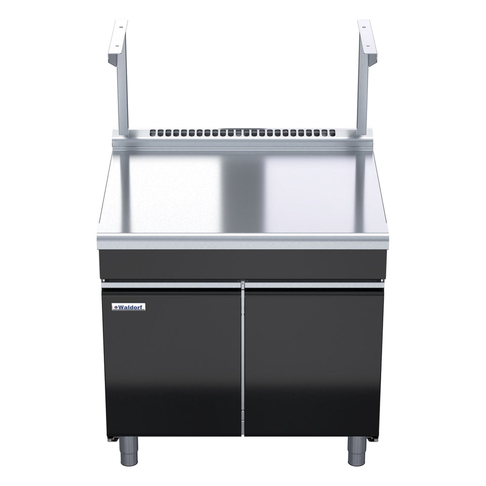 Waldorf Bold 900mm Bench Top With Salamander Support Low Back Version - Cabinet Base - BTLB8900S-CD