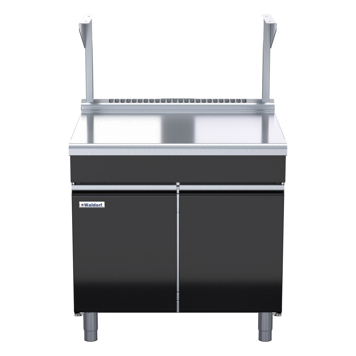 Waldorf Bold 900mm Bench Top With Salamander Support Low Back Version - Cabinet Base - BTLB8900S-CD