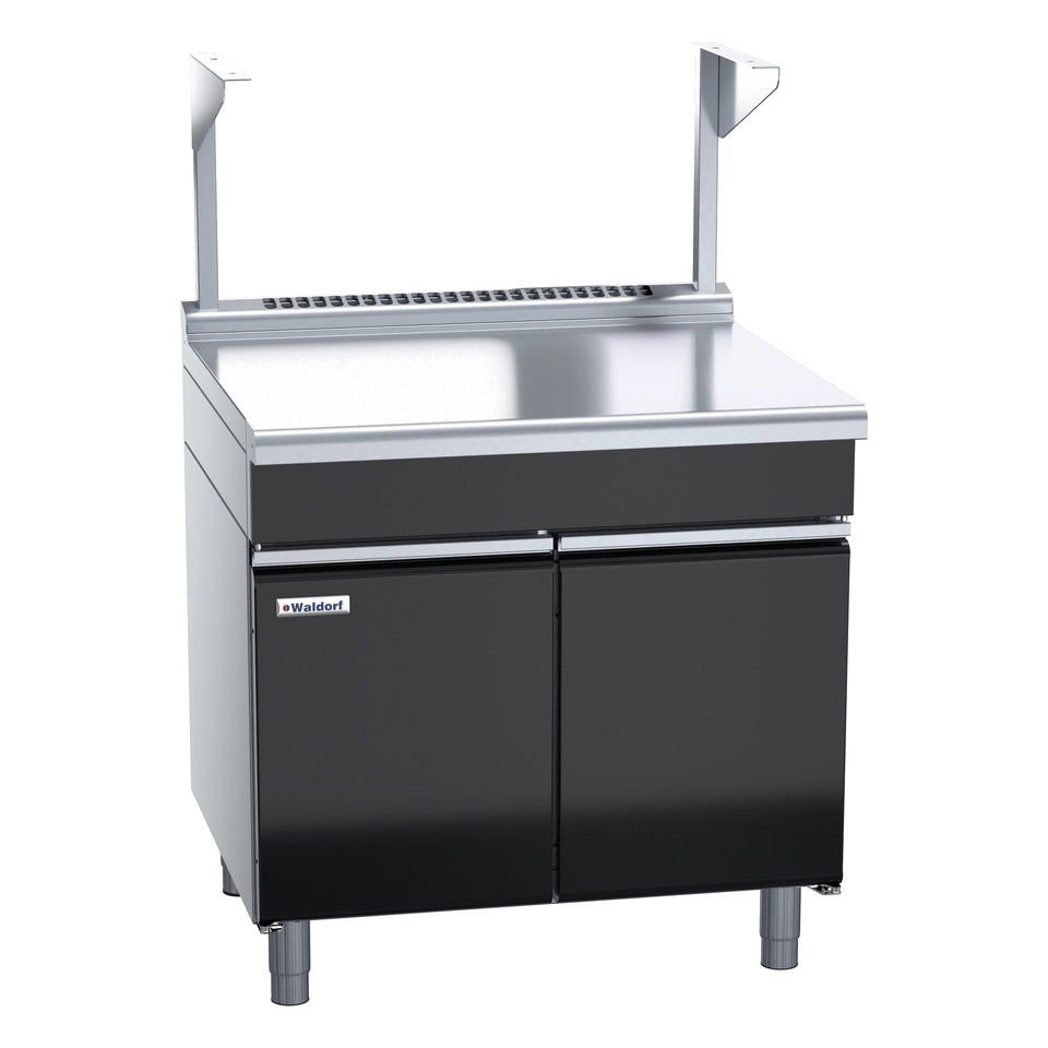Waldorf Bold 900mm Bench Top With Salamander Support Low Back Version - Cabinet Base - BTLB8900S-CD