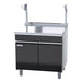 Waldorf Bold 900mm Bench Top With Salamander Support Low Back Version - Cabinet Base - BTLB8900S-CD