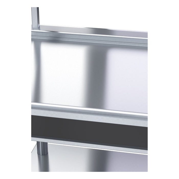 Waldorf Bold 900mm Bench Top With Salamander Support Low Back Version - Leg Stand - BTLB8900S-LS