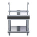 Waldorf Bold 900mm Bench Top With Salamander Support Low Back Version - Leg Stand - BTLB8900S-LS