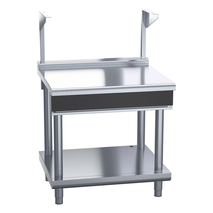 Waldorf Bold 900mm Bench Top With Salamander Support Low Back Version - Leg Stand - BTLB8900S-LS