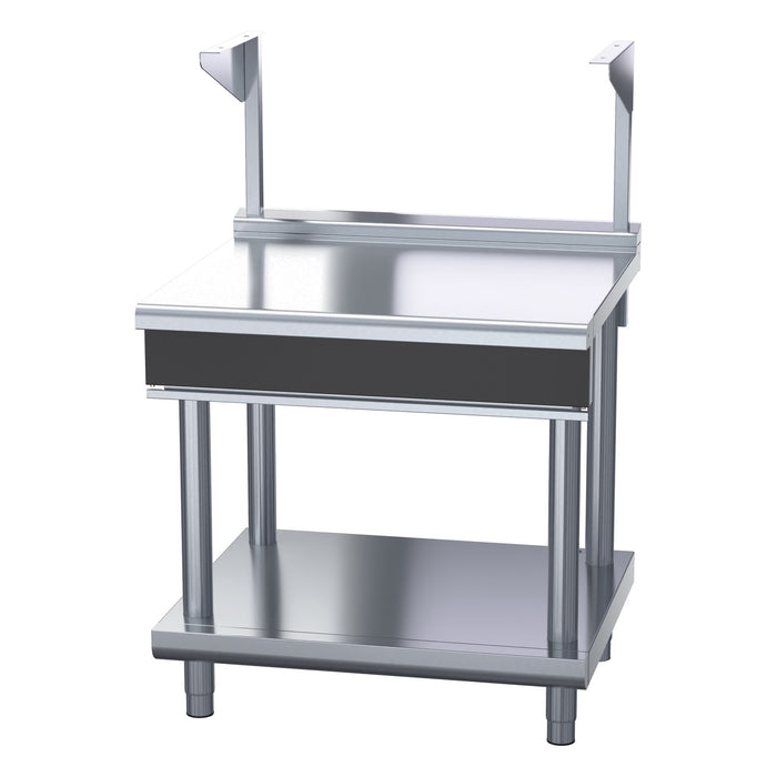 Waldorf Bold 900mm Bench Top With Salamander Support Low Back Version - Leg Stand - BTLB8900S-LS