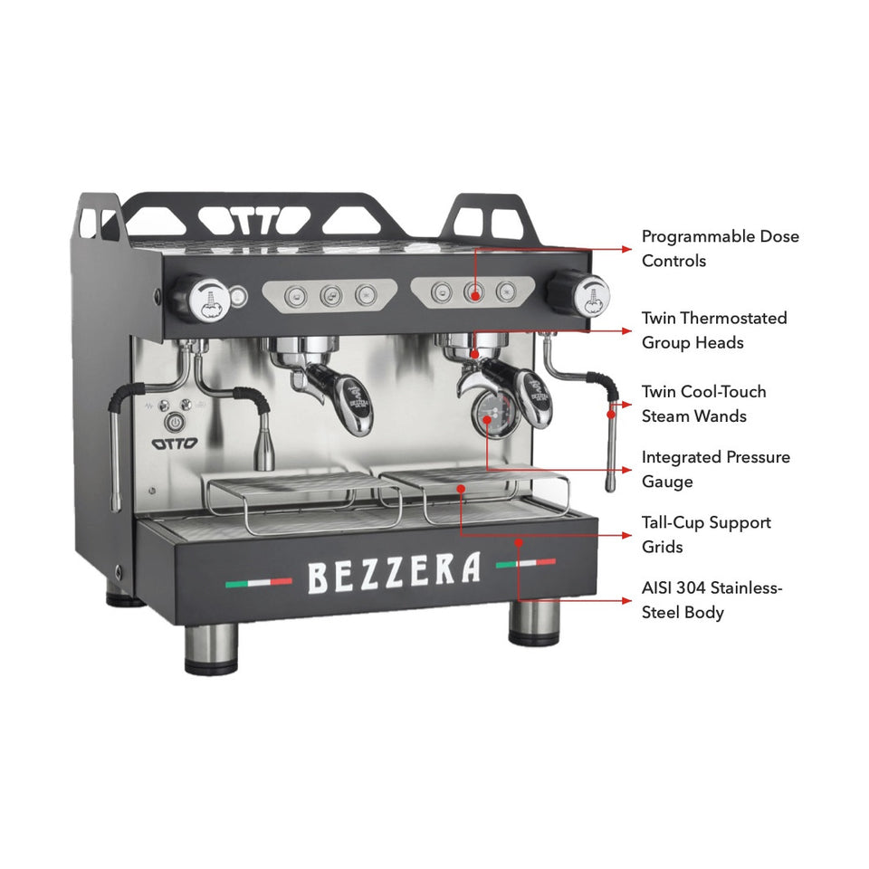 Bezzera Otto DE Auto-Foamer Espresso Machine - BZOTTOCDEAF2B