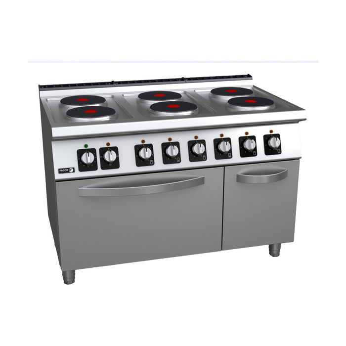 Fagor Kore 700 Series Electric 6 Burners with Oven - C-E761