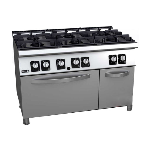 Fagor Kore 700 Series 6 Burner Gas Range with Gas Oven - C-G761H