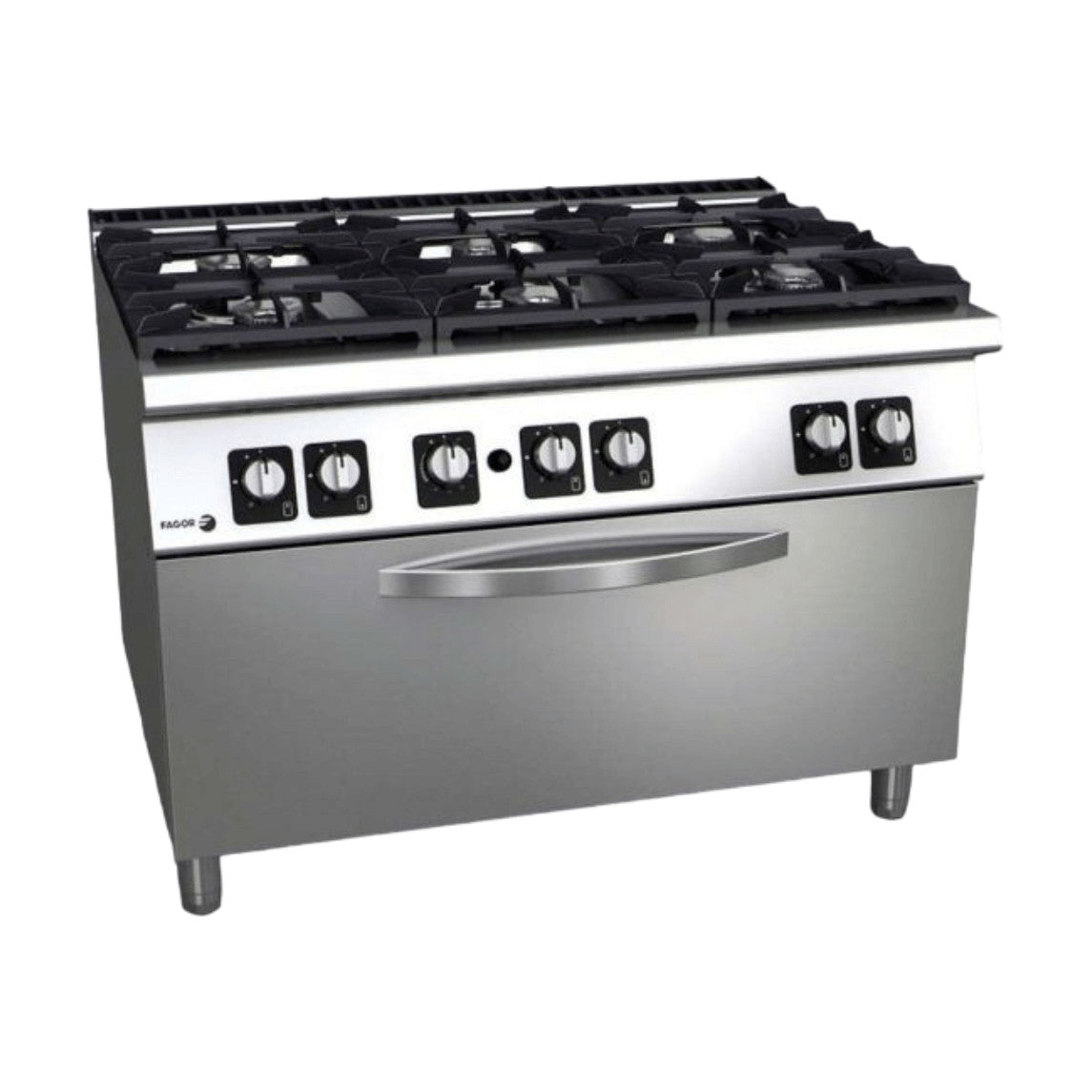 Fagor Kore 900 Series Gas 6 Burner with Gas Oven - C-G961OPH