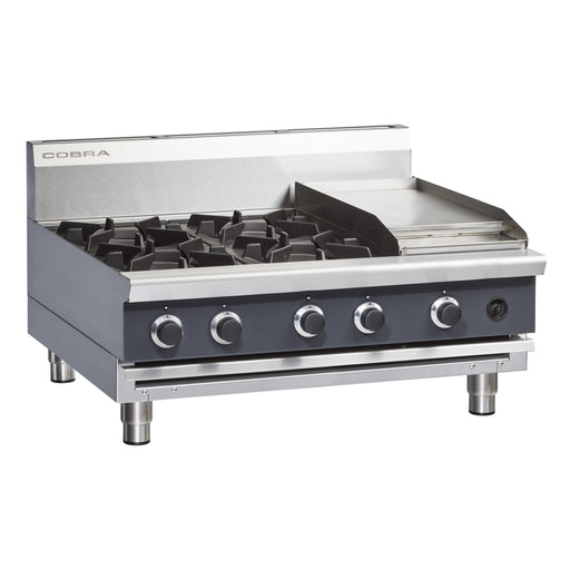 Cobra 900mm Four Burner / Griddle Gas Cooktop - Bench Model - C9C-B