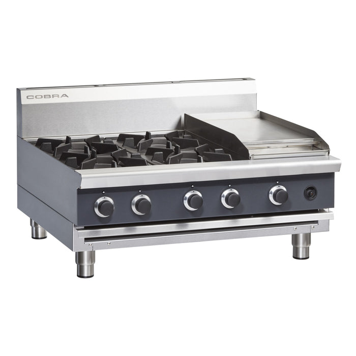 Cobra 900mm Four Burner / Griddle Gas Cooktop - Bench Model - C9C-B