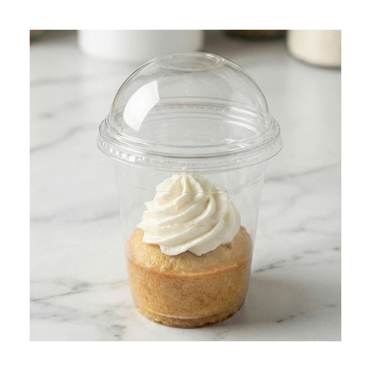 PakMax 90mm PET Dome Lids - CCDL-90C-PET-LID