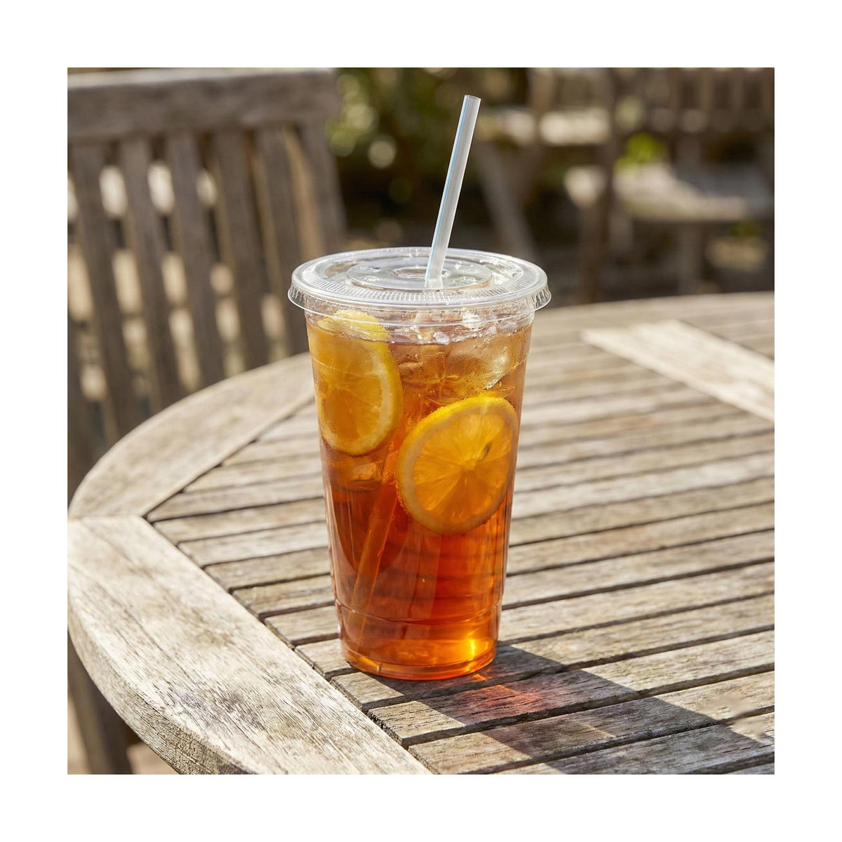 PakMax 98mm Cold Cup Flat Lid - CCFL-98C-PET-LID