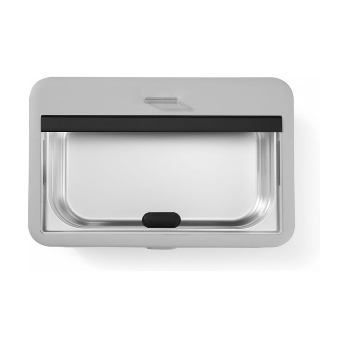 Hendi Chafing Dish White - CDU0002 from above with the lid off