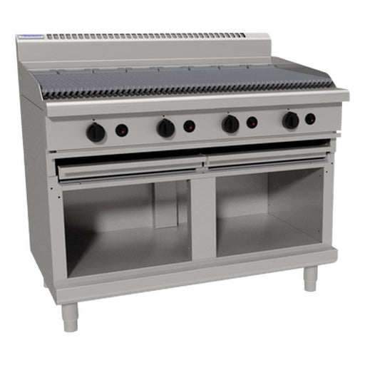 Waldorf 800 Series 1200mm Gas Chargrill Low Back Version - Cabinet Base - CHL8120G-CB
