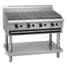 Waldorf 800 Series 1200mm Gas Chargrill Low Back Version - Leg Stand - CHL8120G-LS
