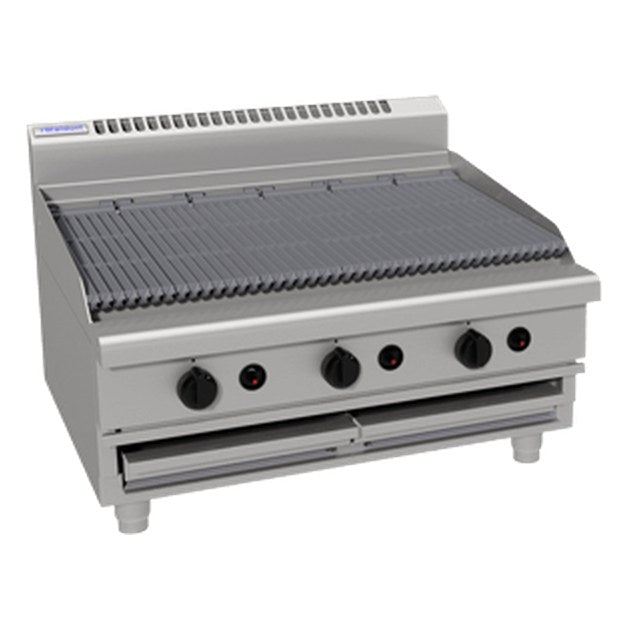 Waldorf 800 Series 900mm Gas Chargrill Low Back Version - Bench Model - CHL8900G-B