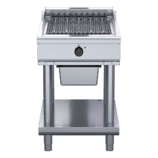 Waldorf 800 Series 600mm Electric Chargrill Low Back Version - Leg Stand - CHL8600ED-LS