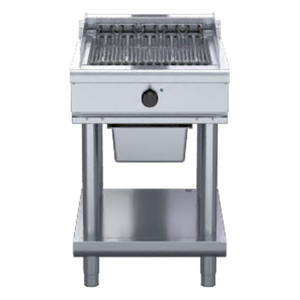 Waldorf 800 Series 600mm Electric Chargrill Low Back Version - Leg Stand - CHL8600ED-LS