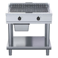 Waldorf 800 Series 900mm Electric Chargrill Low Back Version - Leg Stand - CHL8900ED-LS
