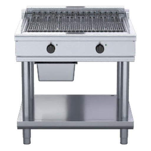 Waldorf 800 Series 900mm Electric Chargrill Low Back Version - Leg Stand - CHL8900ED-LS