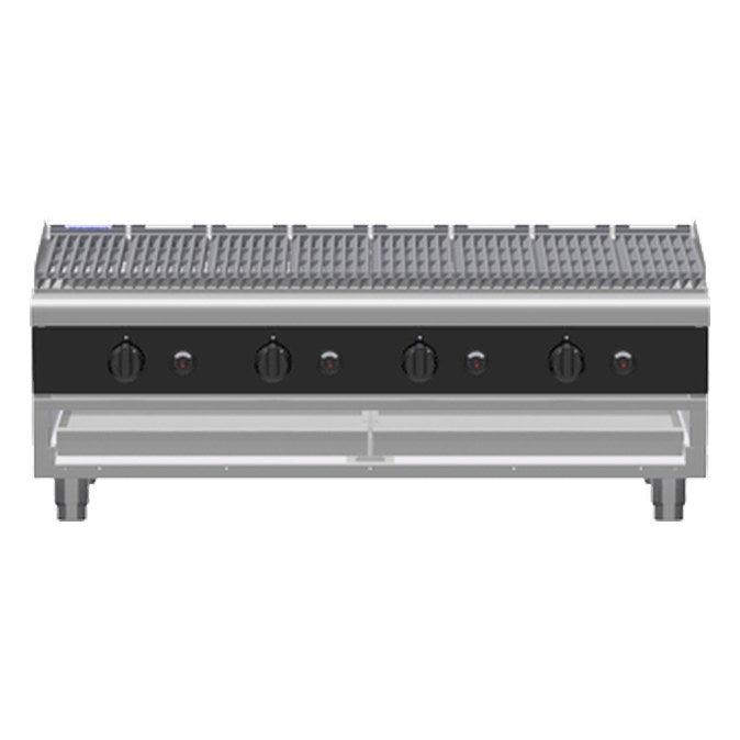 Waldorf Bold 1200mm Gas Chargrill Low Back Version - Bench Model - CHLB8120G-B
