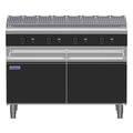 Waldorf Bold 1200mm Gas Chargrill Low Back Version - Cabinet Base - CHLB8120G-CD