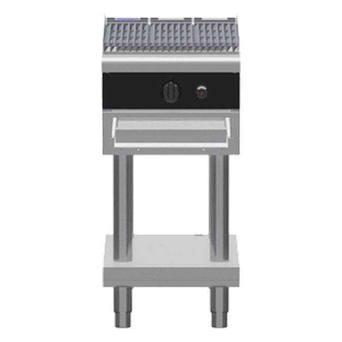 Waldorf Bold 450mm Gas Chargrill Low Back Version - Leg Stand - CHLB8450G-LS