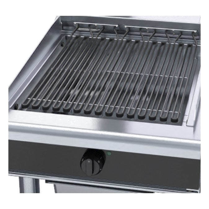 Waldorf Bold 600mm Electric Chargrill Low Back Version - Leg Stand - CHLB8600ED-LS