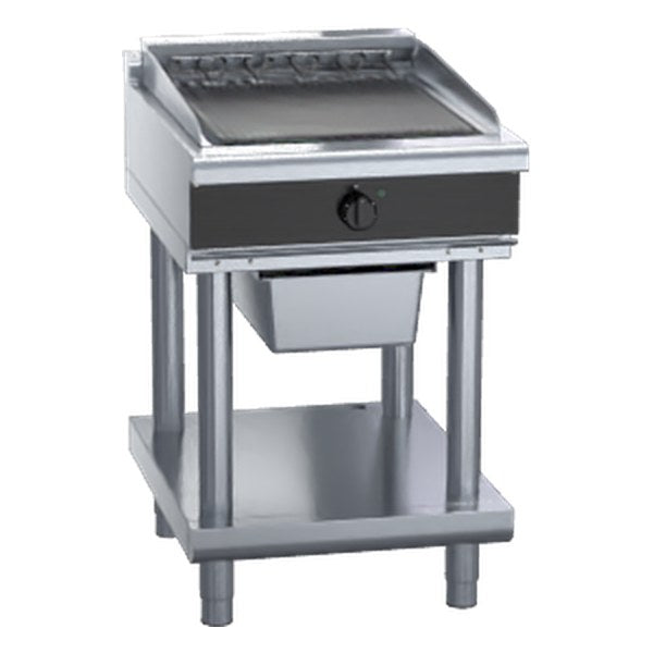 Waldorf Bold 600mm Electric Chargrill Low Back Version - Leg Stand - CHLB8600ED-LS