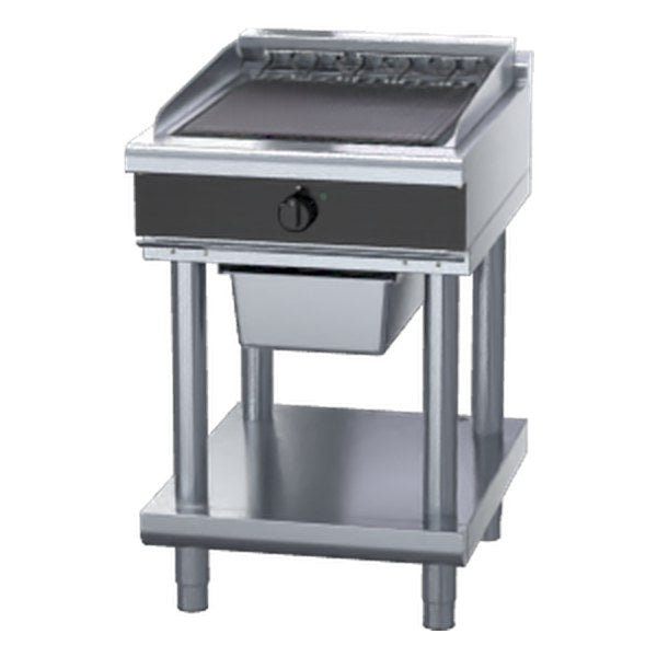 Waldorf Bold 600mm Electric Chargrill Low Back Version - Leg Stand - CHLB8600ED-LS