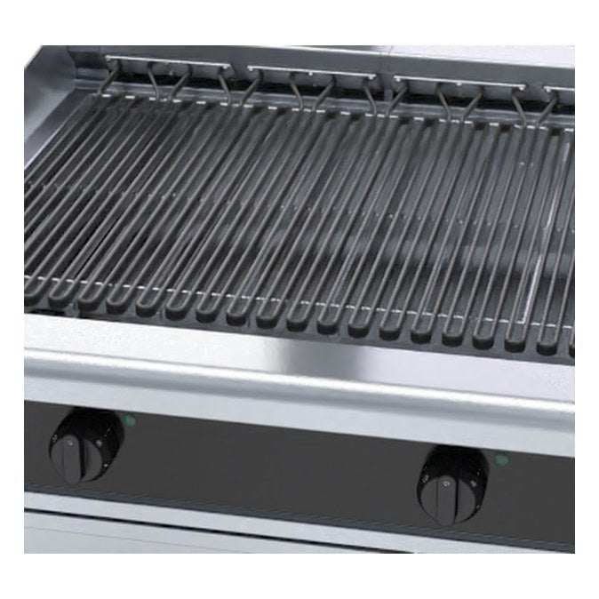 Waldorf Bold 900mm Electric Chargrill Low Back Version - Bench Model - CHLB8900ED-B