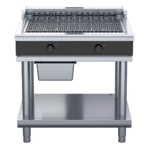 Waldorf Bold 900mm Electric Chargrill Low Back Version - Leg Stand - CHLB8900ED-LS