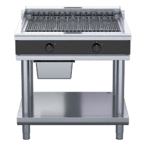 Waldorf Bold 900mm Electric Chargrill Low Back Version - Leg Stand - CHLB8900ED-LS
