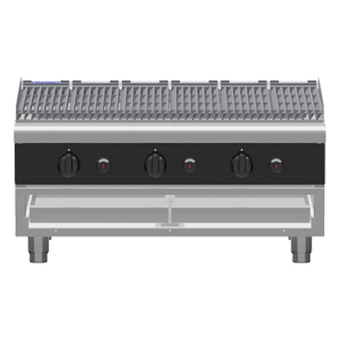 Waldorf Bold 900mm Gas Chargrill - Bench Model - CHB8900G-B