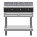 Waldorf Bold 900mm Gas Chargrill Low Back Version - Leg Stand - CHLB8900G-LS