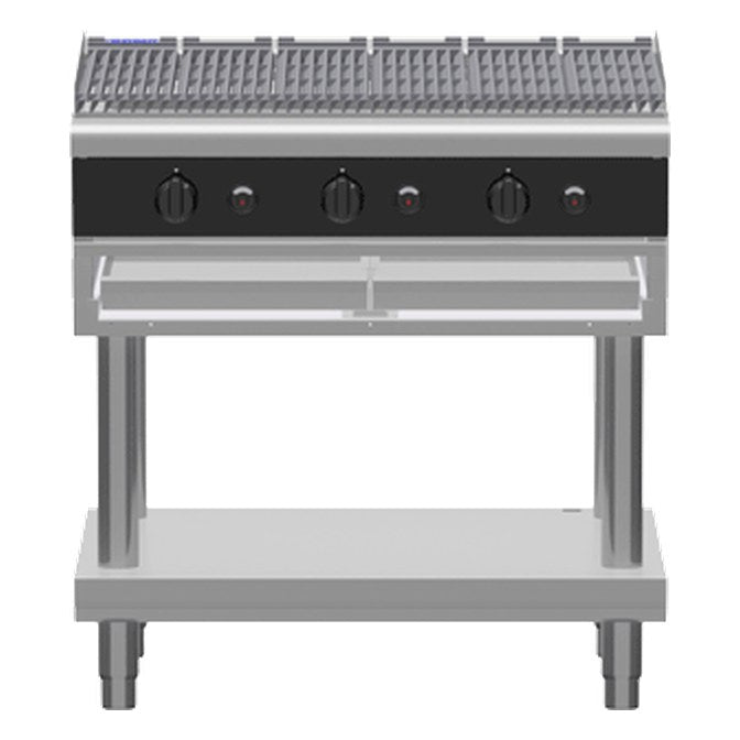Waldorf Bold 900mm Gas Chargrill - Leg Stand - CHB8900G-LS