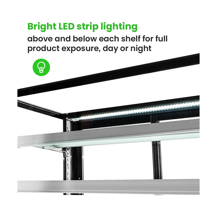 Bonvue Elite Cold Displays with 2 shelves - CL1200-2S