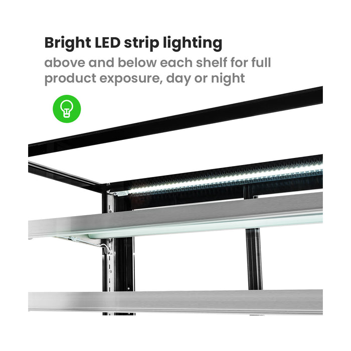 Bonvue Elite Cold Displays with 3 shelves - CL1200-3S