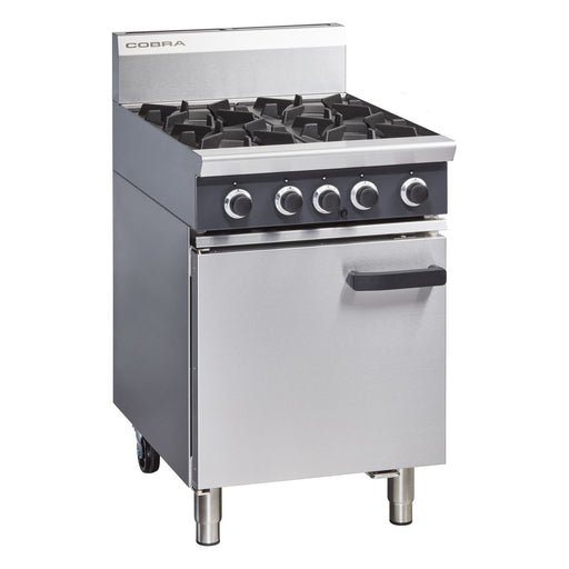 Cobra 600mm Four Burner Gas Range Static Oven - CR6D