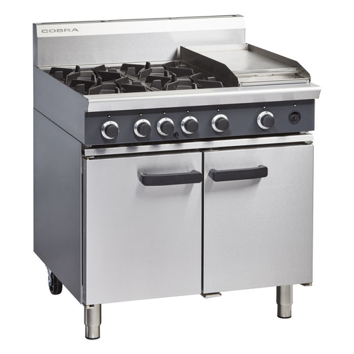Cobra 900mm Four Burner / Griddle Gas Range Static Oven - CR9C