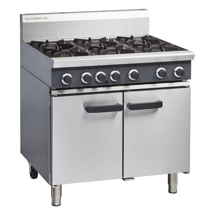 Cobra 900mm Six Burner Gas Range Static Oven - CR9D