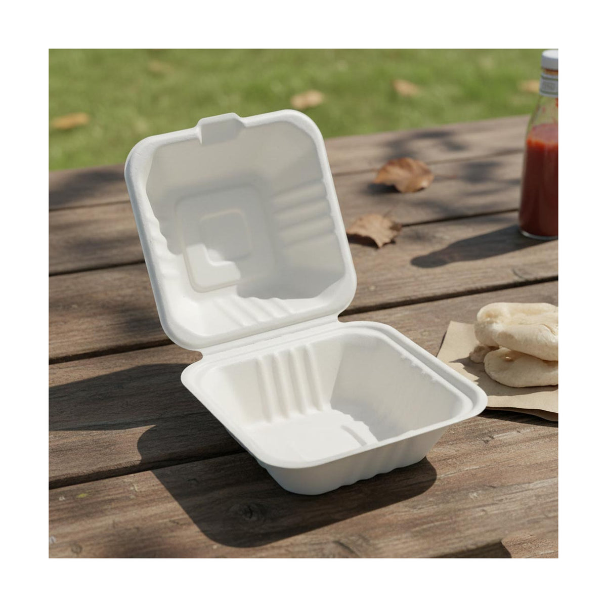 PakMax 6*6" Sugarcane Clamshell - CS-66