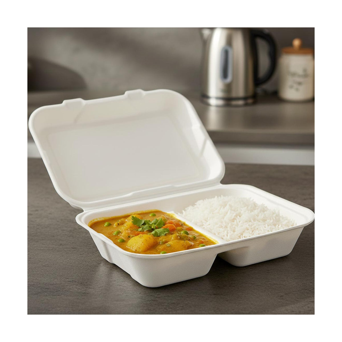 PakMax 9*6" Sugarcane Clamshell - CS-96