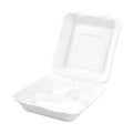 PakMax 9*9" Sugarcane Clamshell 3-Compartment - CS-993