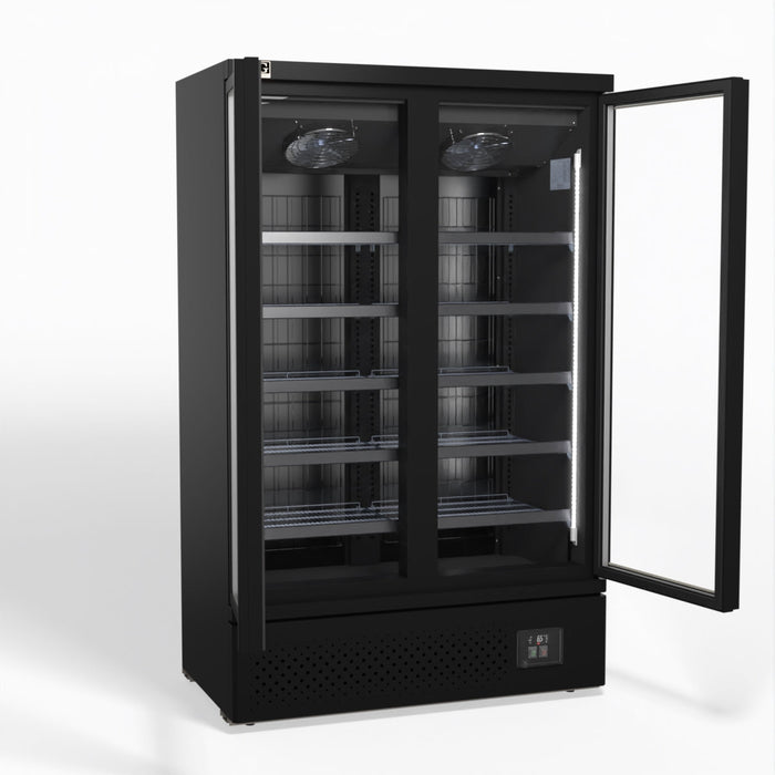 AG Supermarket Two Glass Doors Upright Display Fridge 1000L - CSB1000