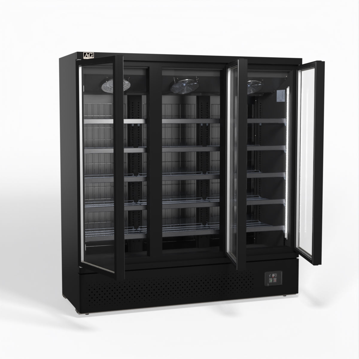 AG Supermarket Three Glass Doors Upright Display Fridge 1539L - CSB1500
