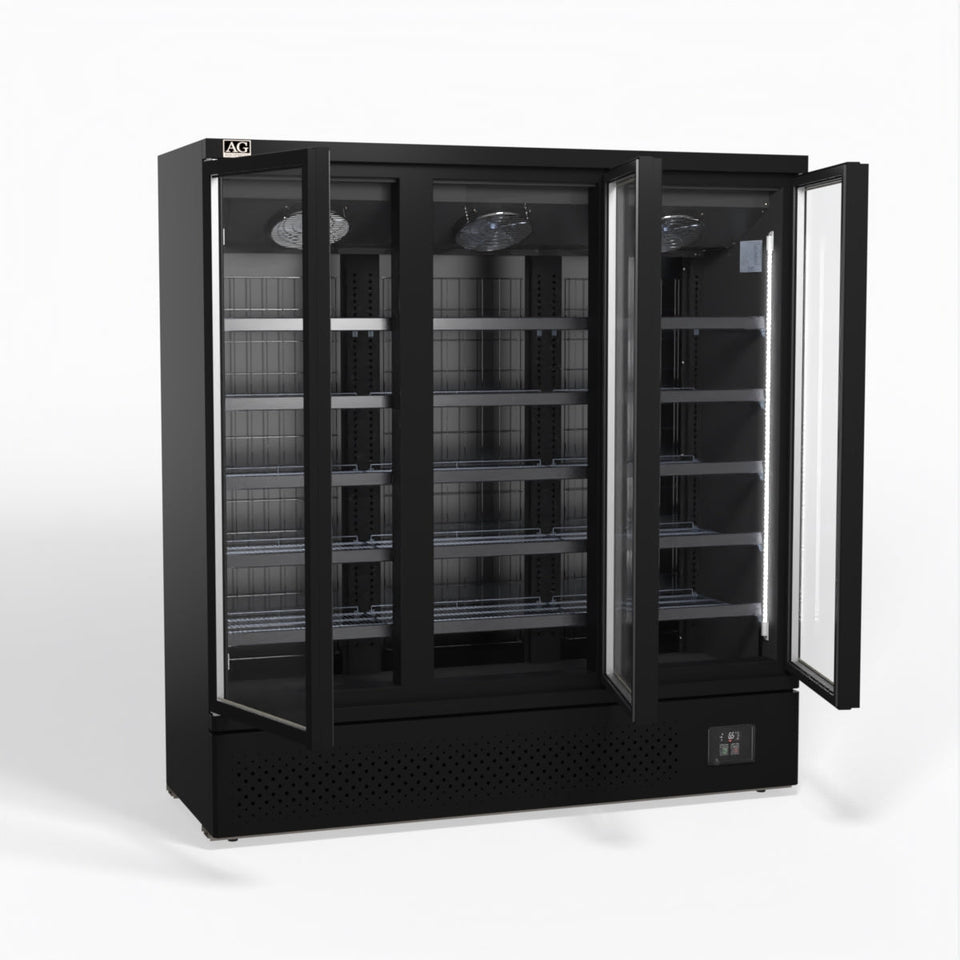 AG Supermarket Three Glass Doors Upright Display Fridge 1539L - CSB1500